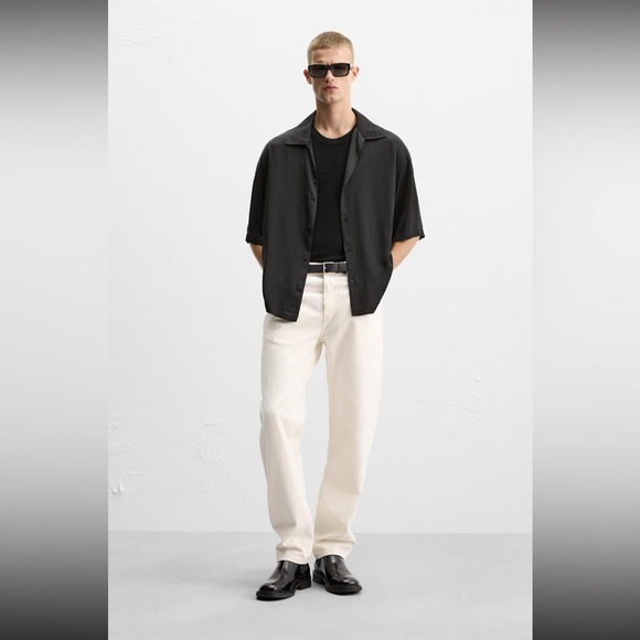 NWT Zara Satin Effect Boxy Fit Shirt - Size XL - Picture 3 of 12